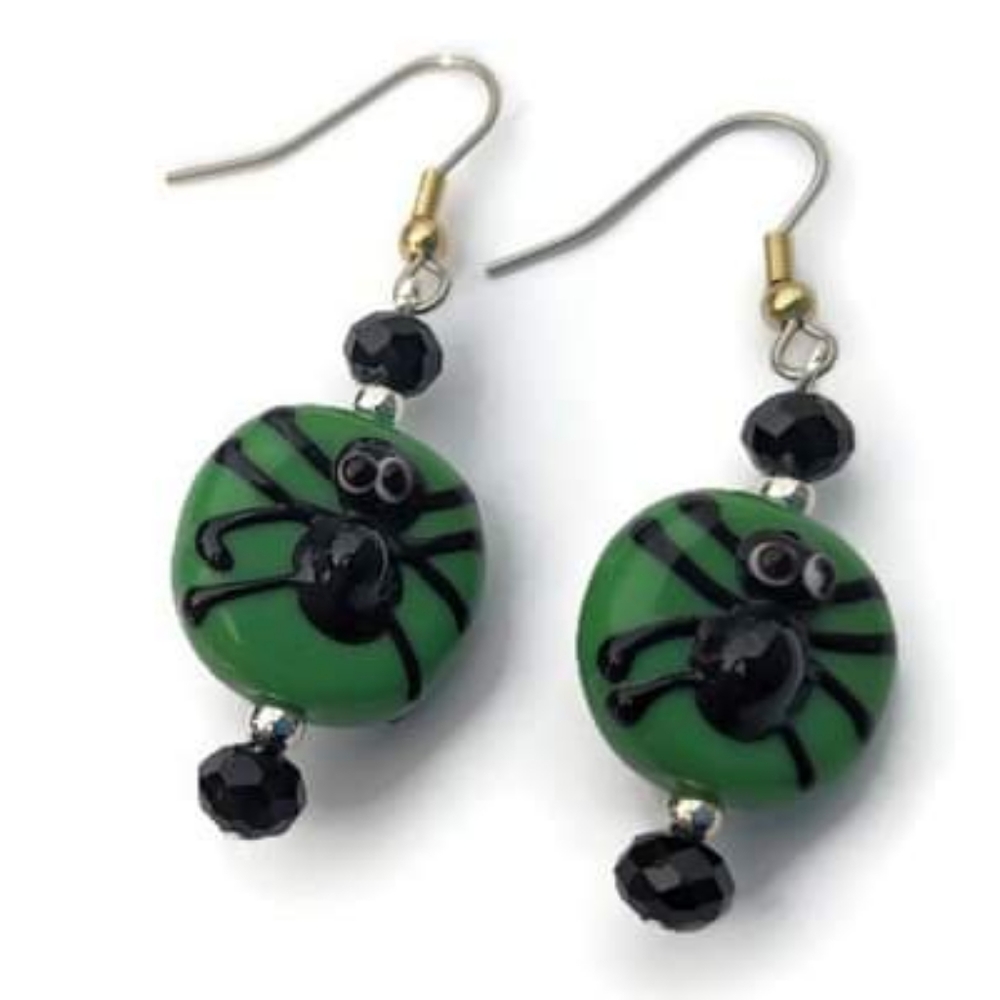 Halloween Spider Earrings